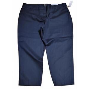 Liz Claiborne Navy Blue Secretly‎ Slimming EMMA Ankle Pants 20W